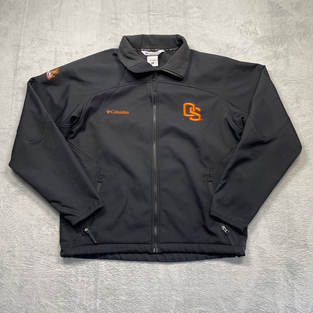 Columbia Oregon State Beavers Softshell Jacket Men Medium Black  Omni-Shield